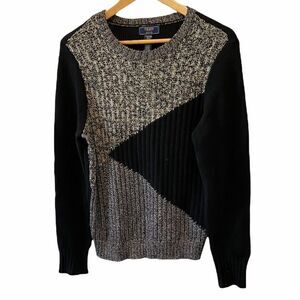 CHAPS Denim Petite Knit Crew Neck Sweater PXL